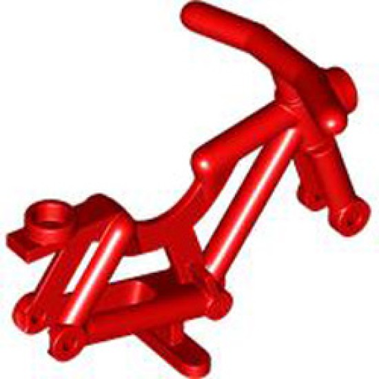 Mini Bicycle Frame Bright Red