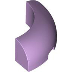 1/4 Arch Brick 3x3 with Cutout Number 1 Lavender
