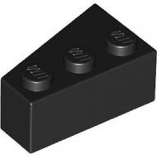 Right Roof Tile 2x3 Black