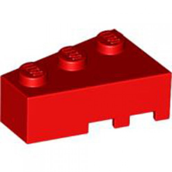 Left Roof Tile 2x3 Bright Red