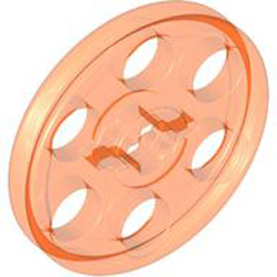 Wedge Belt Wheel Diameter 24 Transparent Fluorescent Reddish Orange