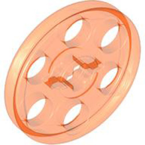 Wedge Belt Wheel Diameter 24 Transparent Fluorescent Reddish Orange