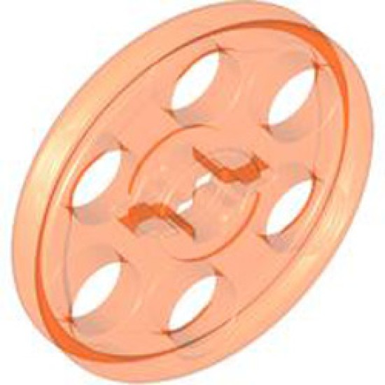 Wedge Belt Wheel Diameter 24 Transparent Fluorescent Reddish Orange