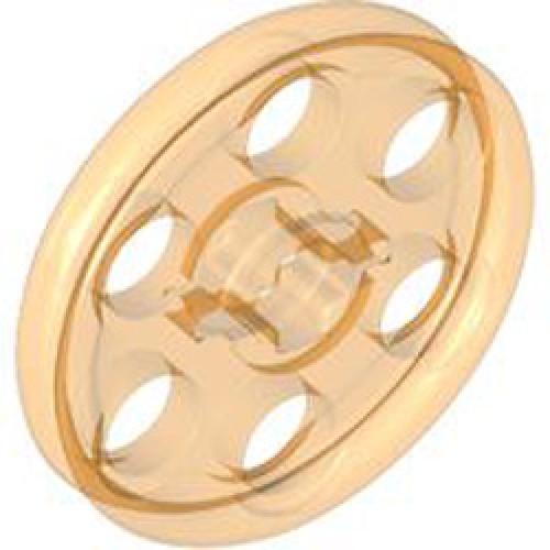 Wedge Belt Wheel Diameter 24 Transparent Bright Orange