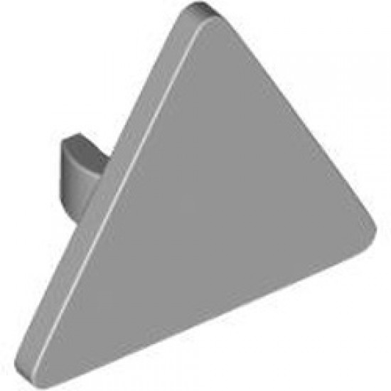 Triangular Sign with Snap Medium Stone Grey