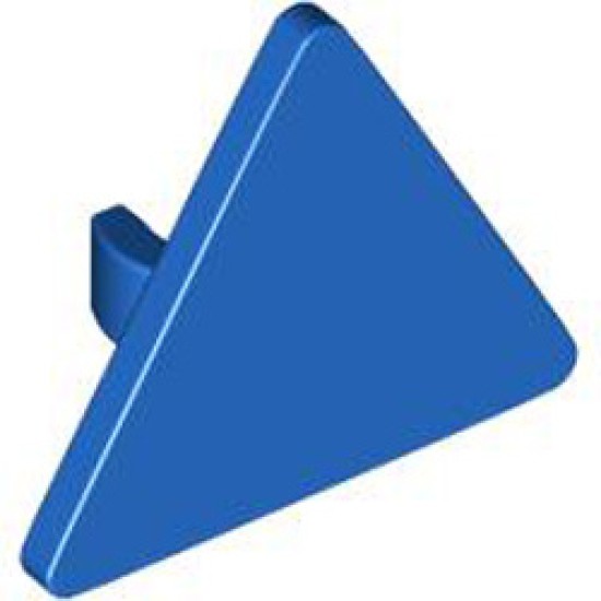 Triangular Sign with Snap Bright Blue