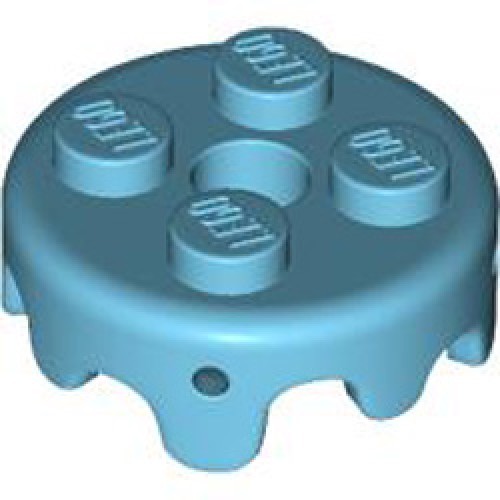 Design Plate 2x2 with 1.5 Hole Medium Azur