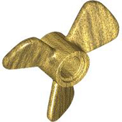 Propeller with 3 Blades Diameter 26.6 Warm Gold