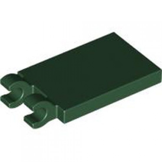Plate 2x3 with Holder Earth Green