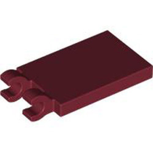 Plate 2x3 with Holder Dark Red