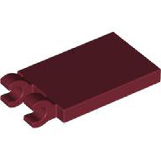 Plate 2x3 with Holder Dark Red