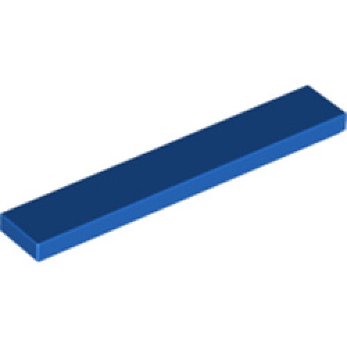 Flat Tile 1x6 Bright Blue