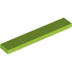 Flat Tile 1x6 Bright Yellowish Green