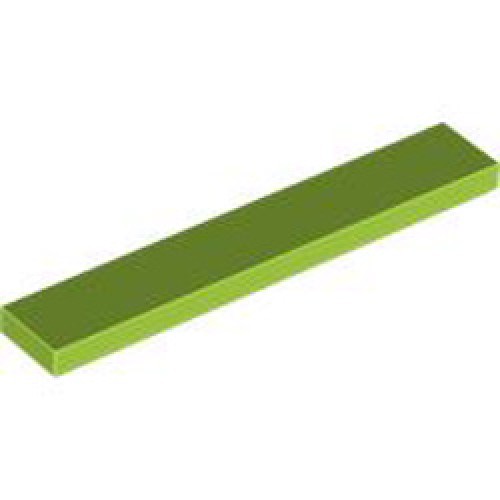 Flat Tile 1x6 Bright Yellowish Green