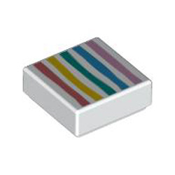 Flat Tile 1x1 Number 270 White