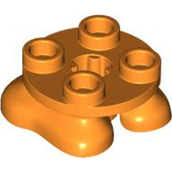 Feet 2x2x2/3 Number 1 Bright Orange