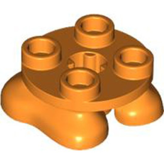 Feet 2x2x2/3 Number 1 Bright Orange