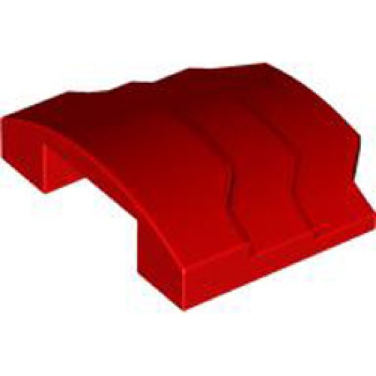 Design Brick 4x1 with Bow Bright Red