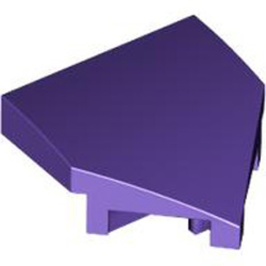 Plate with Bow 2x2x2/3 45 Degree Medium Lilac