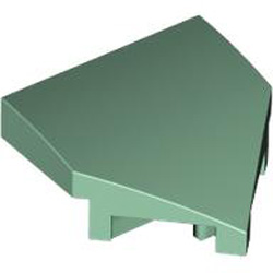 Plate with Bow 2x2x2/3 45 Degree Sand Green
