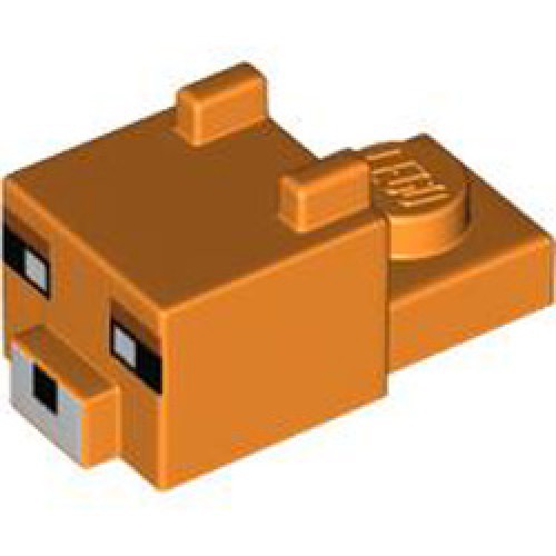 Animal Head Number 49 Bright Orange