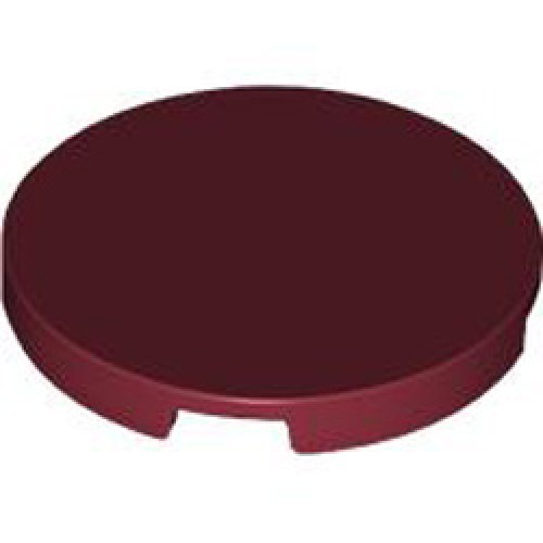 Tile 3x3 Circle Number 1 Dark Red