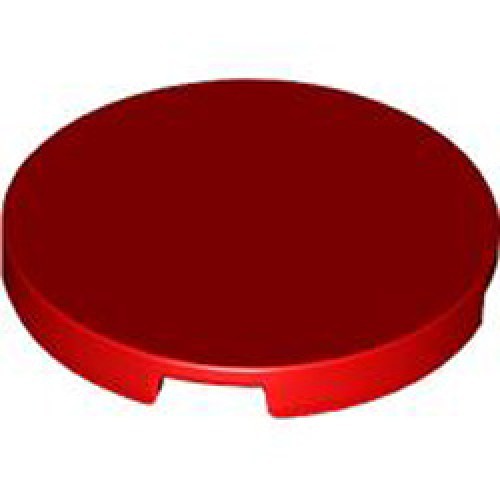 Tile 3x3 Circle Number 1 Bright Red