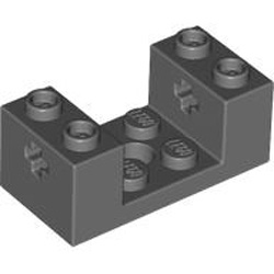 Wheel Bearing 2x4x1 1/3 with Cross Hole Dark Stone Grey