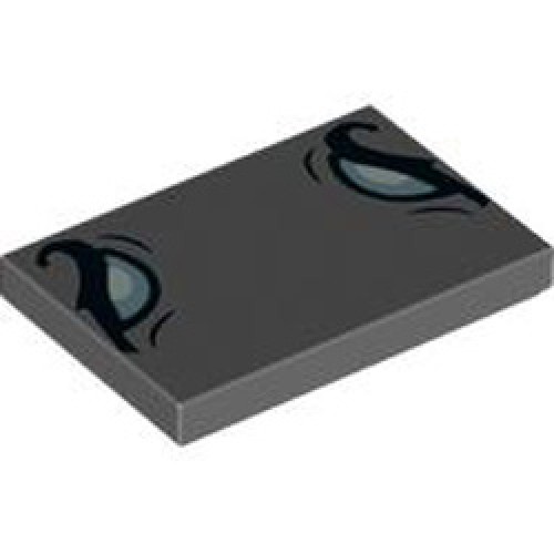 Flat Tile 2x3 Number 35 Dark Stone Grey