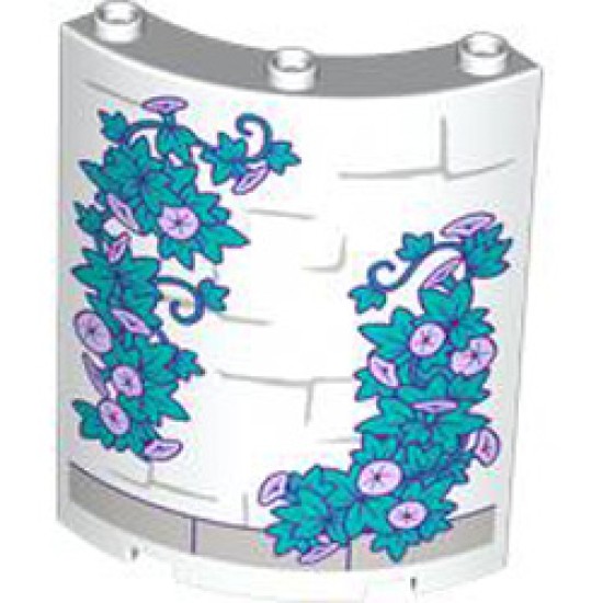 Wall Element 4x4x6 Round Number 7 White