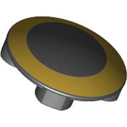 Slide Shoe Round 2x2 Number 17 Black