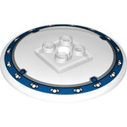 Satellite Dish 6x6 Number 7 Transparent White