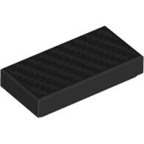 Flat Tile 1x2 Number 291 Black