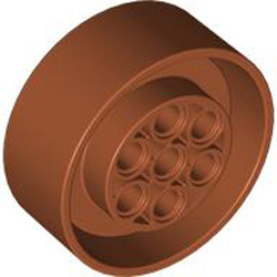 Design Element 5x5x2 with 4.85 Hole Dark Orange