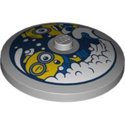 Round Plate Diameter 32x6.4 Number 47 Medium Stone Grey