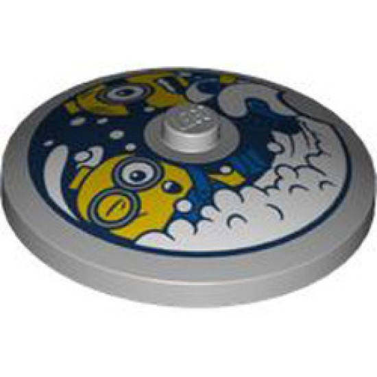 Round Plate Diameter 32x6.4 Number 47 Medium Stone Grey