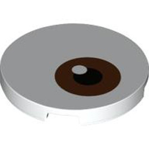 Tile 3x3 Circle Number 3 White