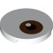 Tile 3x3 Circle Number 3 White