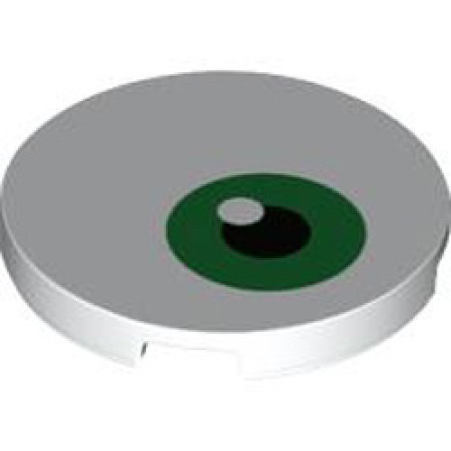 Tile 3x3 Circle Number 4 White