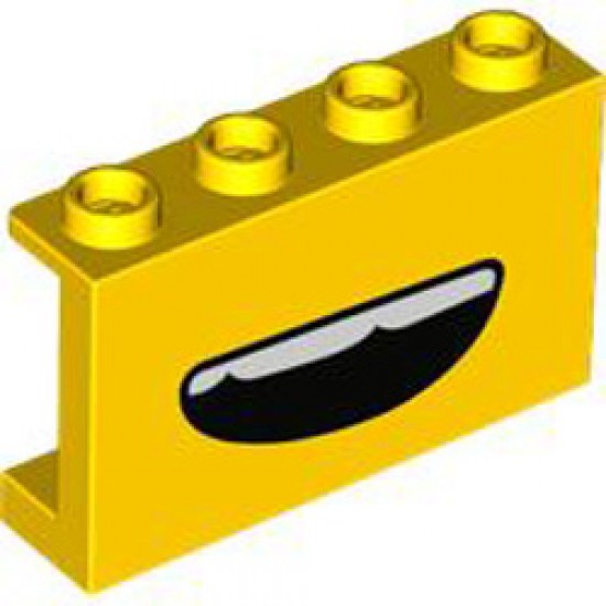 Wall Element 1x4x2 Number 5 Bright Yellow