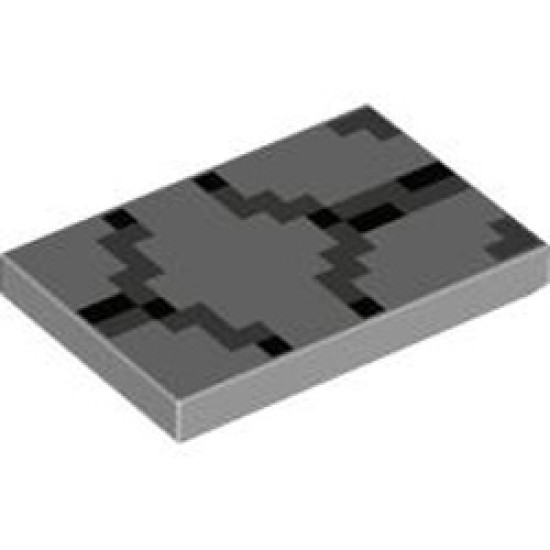Flat Tile 2x3 Number 37 Medium Stone Grey