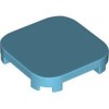 Tile 4x4x2/3 Circle with Knobs Medium Azur