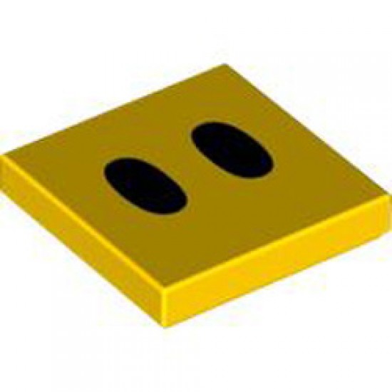 Flat Tile 2x2 Number 433 Bright Yellow