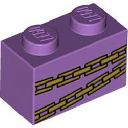 Brick 1x2 Number 53 Medium Lavender