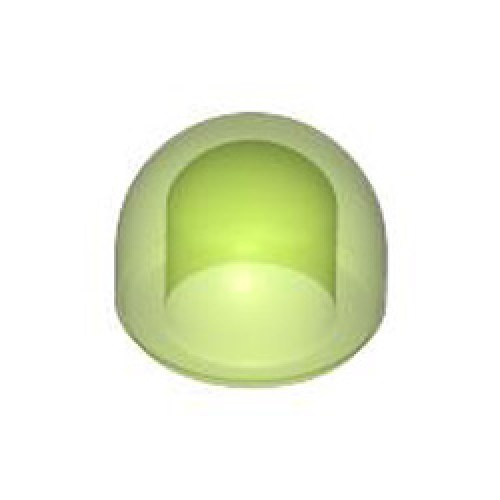 Sphere 1x1 Number 1 Transparent Bright Green