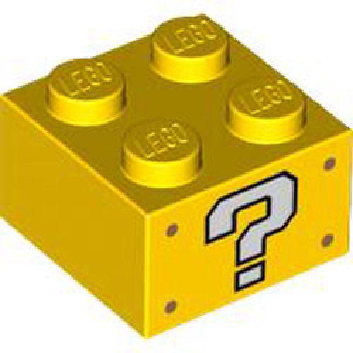 Brick 2x2 Number 140 Bright Yellow