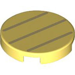 Flat Tile 2x2 Round Number 1166 Cool Yellow