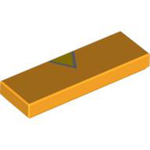 Flat Tile 1x3 Number 29 Flame Yellowish Orange Flat Tile 1x3 Number 29 Flame Yellowish Orange