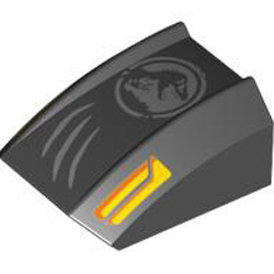 Front 2x2 Sport Number 8 Black