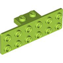 Plate 1x2 with 1.5 Plate 2x6 Downwards Bright Yellowish Green Plate 1x2 with 1.5 Plate 2x6 Downwards Bright Yellowish Green